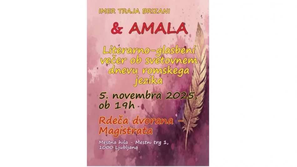 Literarno-glasbeni večer ob svetovnem dnevu romskega jezika Literarno-glasbeni večer ob svetovnem dnevu romskega jezika