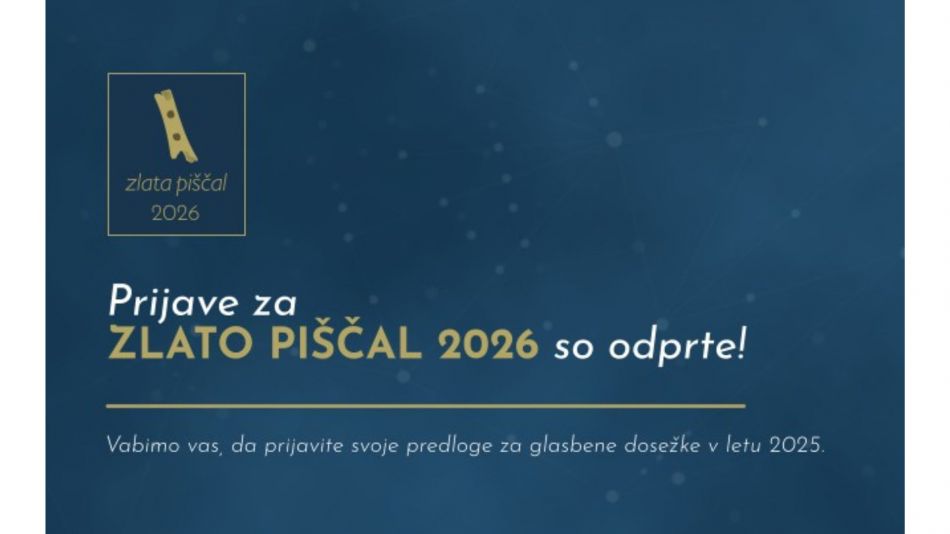 Prijave za Zlato piščal 2026 so odprte