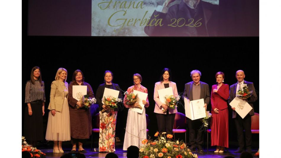 Podeljene Gerbičeve nagrade in priznanja za leto 2026 Podeljene Gerbičeve nagrade in priznanja za leto 2026