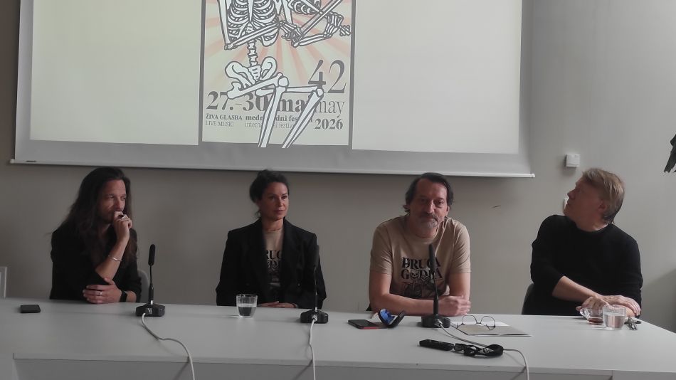 Tiskovna konferenca festivala Druga godba v Cankarjevem domu.