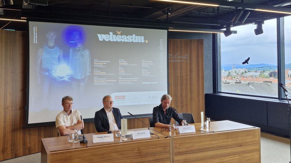 Tiskovna konferenca Cankarjevega doma o sezoni 2026/27. Tiskovna konferenca Cankarjevega doma o sezoni 2026/27.