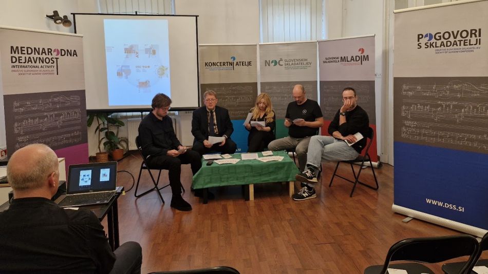 Tiskovka Duštva slovenskih skladateljev za sezono 2026-2027.