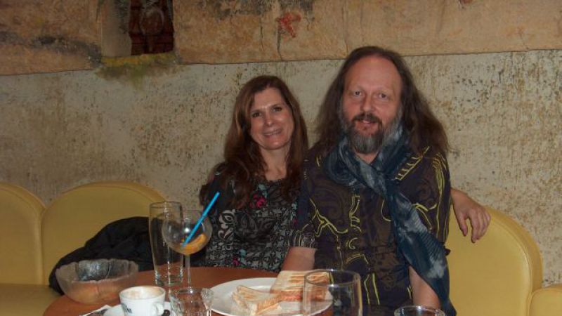 Uroš Zupan z ženo Natašo. (foto: osebni arhiv)