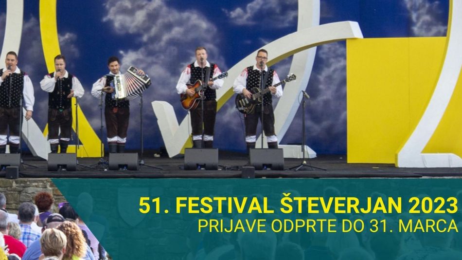 Razpis: 51. Festival narodno-zabavne glasbe Števerjan 2023 Razpis: 51. Festival narodno-zabavne glasbe Števerjan 2023