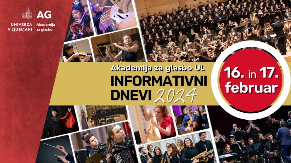Informativna dneva na Akademiji za glasbo UL Informativna dneva na Akademiji za glasbo UL