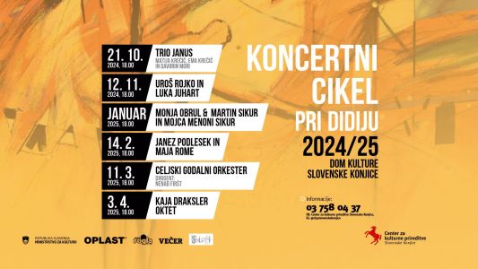 Nova sezona koncertov Koncertnega cikla pri Didiju v Slovenskih Konjicah