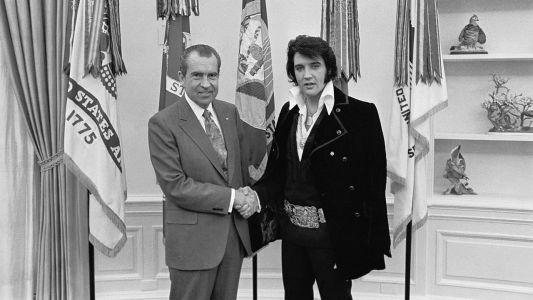 Elvis z ameriškim predsednikom Nixonom