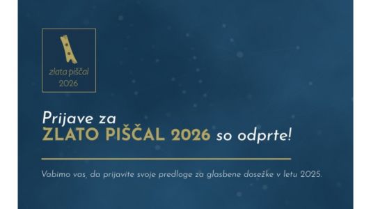 Prijave za Zlato piščal 2026 so odprte