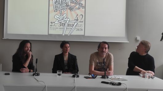 Tiskovna konferenca festivala Druga godba v Cankarjevem domu.