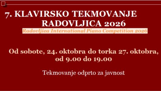 Radovljica bo gostila 7. mednarodno klavirsko tekmovanje