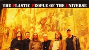 Plastic People of the Universe na ovitku zadnjega albuma Maska za maskou.
