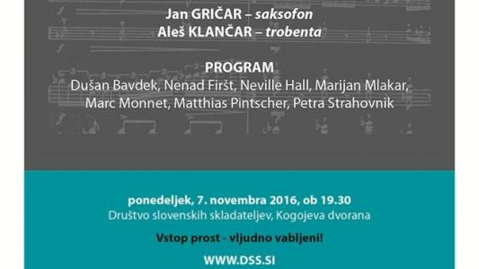 Koncertni atelje: Jan Gričar &amp; Aleš Klančar