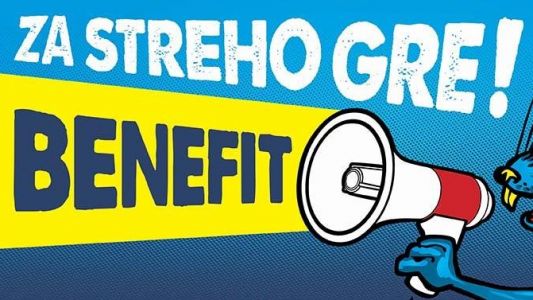 Benefit: Za streho gre! v Gala hali in Channel ZeroZa streho gre!