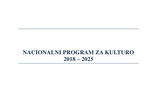 Nacionalni program za kulturo