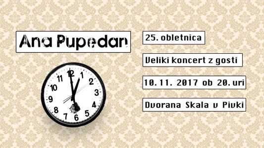 Ana Pupedan - 25. obletnica: Veliki koncert z gosti