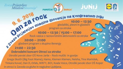 Dan za rock z Zvezo prijateljev mladine Slovenije