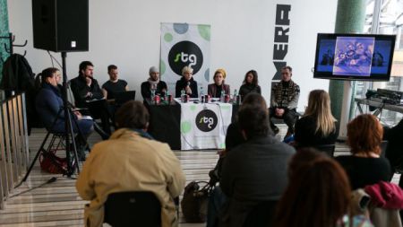 Slovenski teden glasbe, ki bo letos potekal med 5. in 8. februarjem se je predstavil na tiskovni konferenci v CUK Kino Šiška (foto: Jani Ugrin)