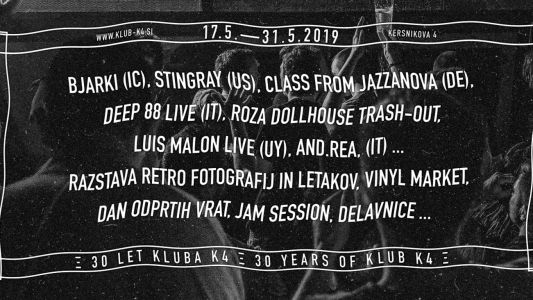 30K4 – Klubski festival v 5 dejanjih (17-31/5)