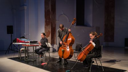 Andrej Hrvatin, Žiga Golob in  Zsofi Klacsmann.