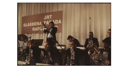 Petar Ugrin kot solist Big Band RTV Ljubljana, 1986