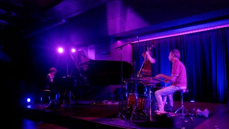 Elisabeth Harnik, Matjaž Bajc in Zlatko Kaučič.