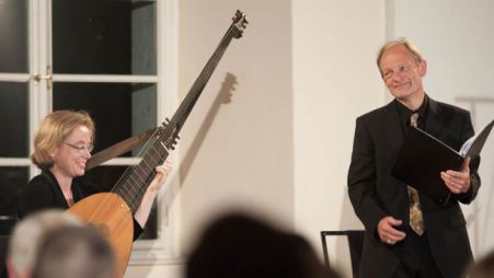 Tenorist Charles Daniels in teorbistka Elizabeth Kenny. (Foto: Jana Jocif)