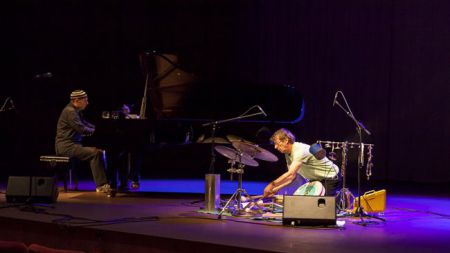 Na koncertu bo Kaučič koncertno predstavil dve novi plošči, duet z Milkom Lazarjem in ploščo zasedbe Kombo B z gosti. (Foto: Matej Vidmar)