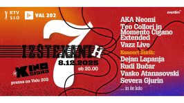 Izštekanih 7 v polni dvorani Kina Šiška in na Valu 202