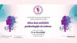 2. kongres vokalnih pedagogov jazz in zabavne glasbe v Termah Snovik