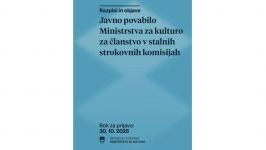 Ministrstvo za kulturo vabi h kandidaturam za stalne strokovne komisije