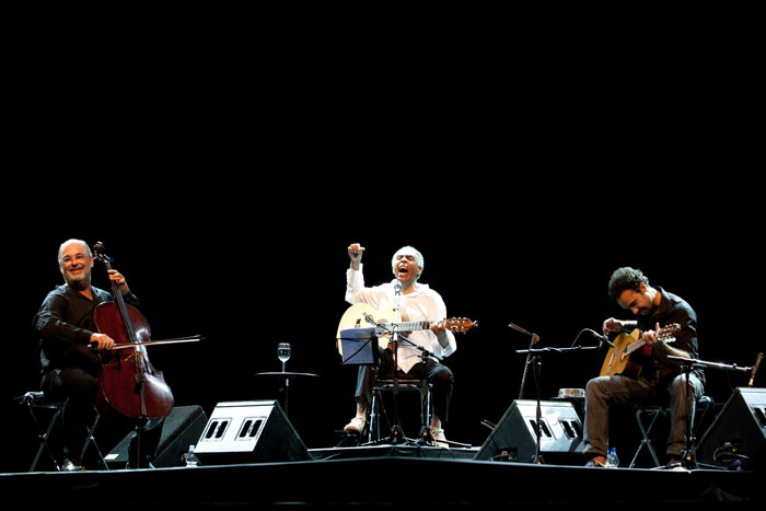 Strunarji Morelenbaum, Gilberto in Bem Gil v zanosu (foto: Nada Žgank)