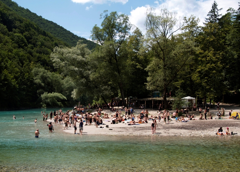 Plaža na Metal Campu (foto: Maja Pucelj)