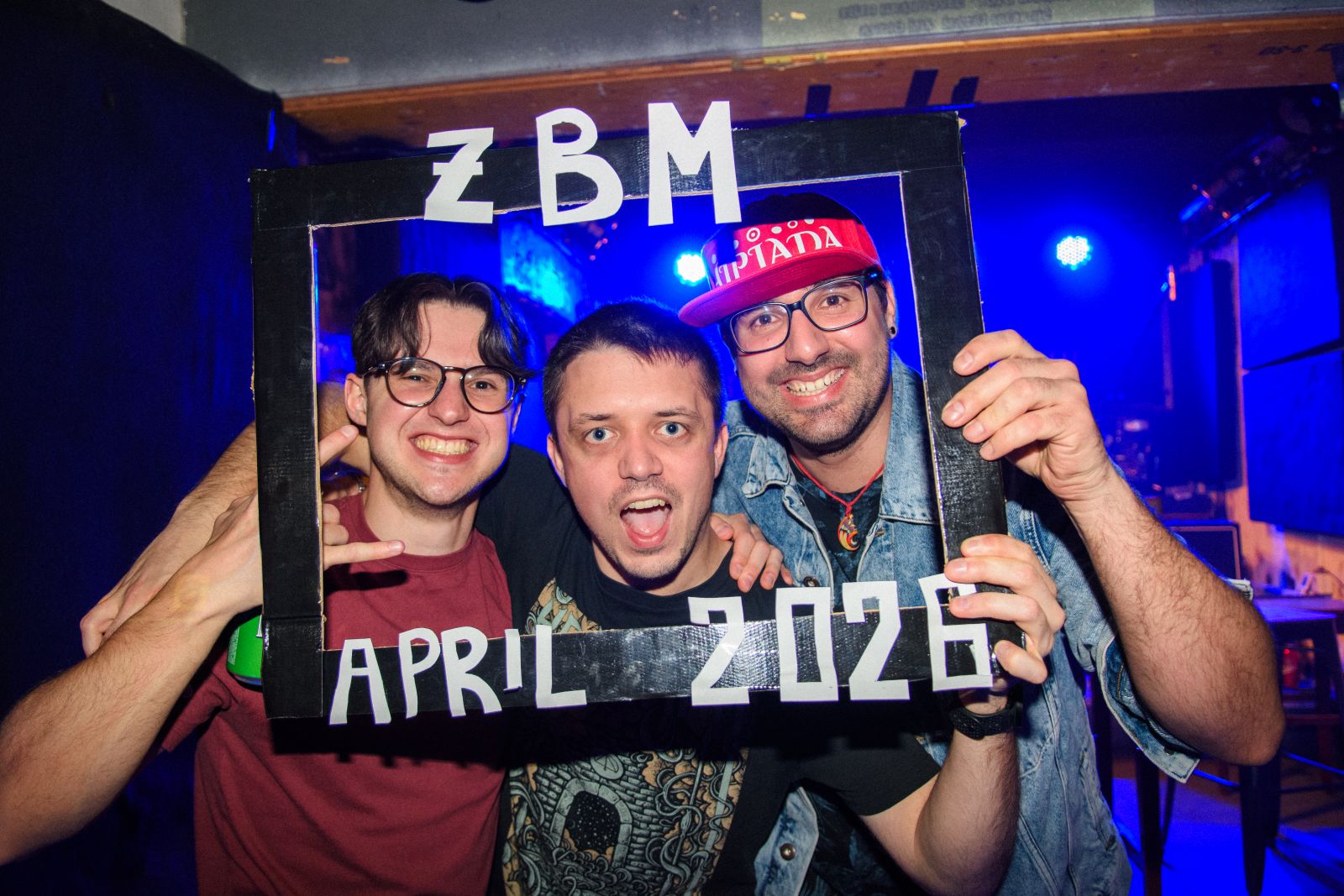 Trije od štirih članov zasedbe SAMOKRES: Luka Batistič, Vid Sirk, Aljaž Bužinel. (foto: Vid Sirk)